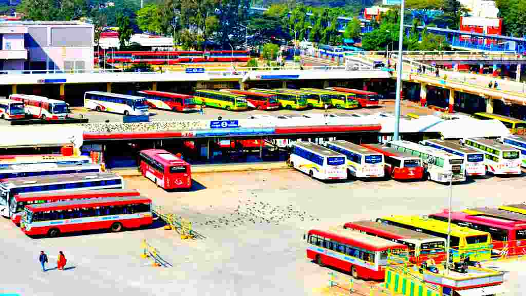 up bus stand -